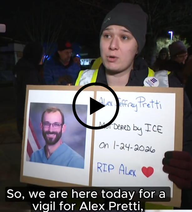 KGW coverage of our candle light vigil  Jan 25, 2026